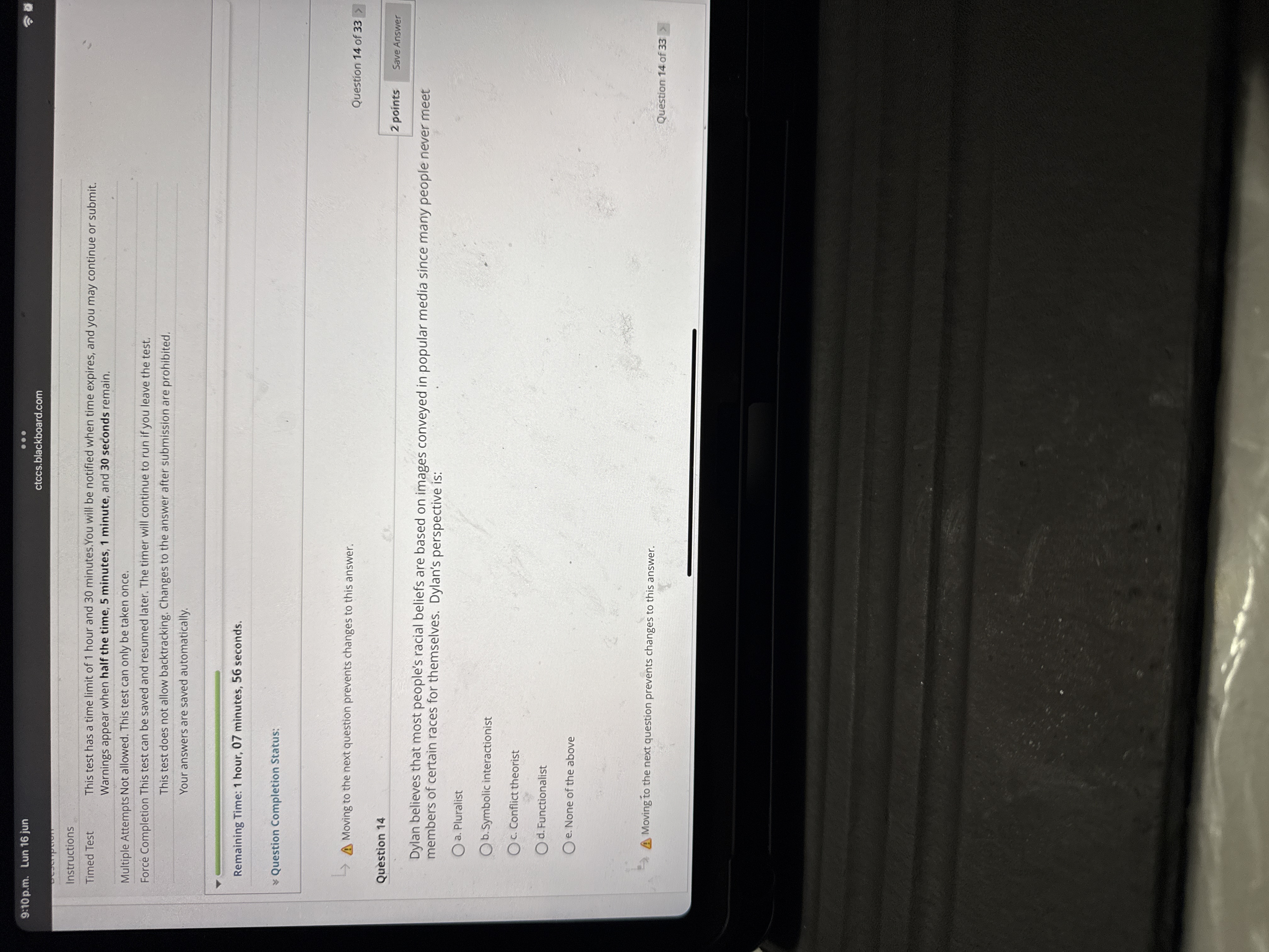 J 9:10 p.m. Lun 16 jun ... ctccs.blackboard.com