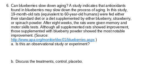 how to solve 6. Can blueberries slow down aging?