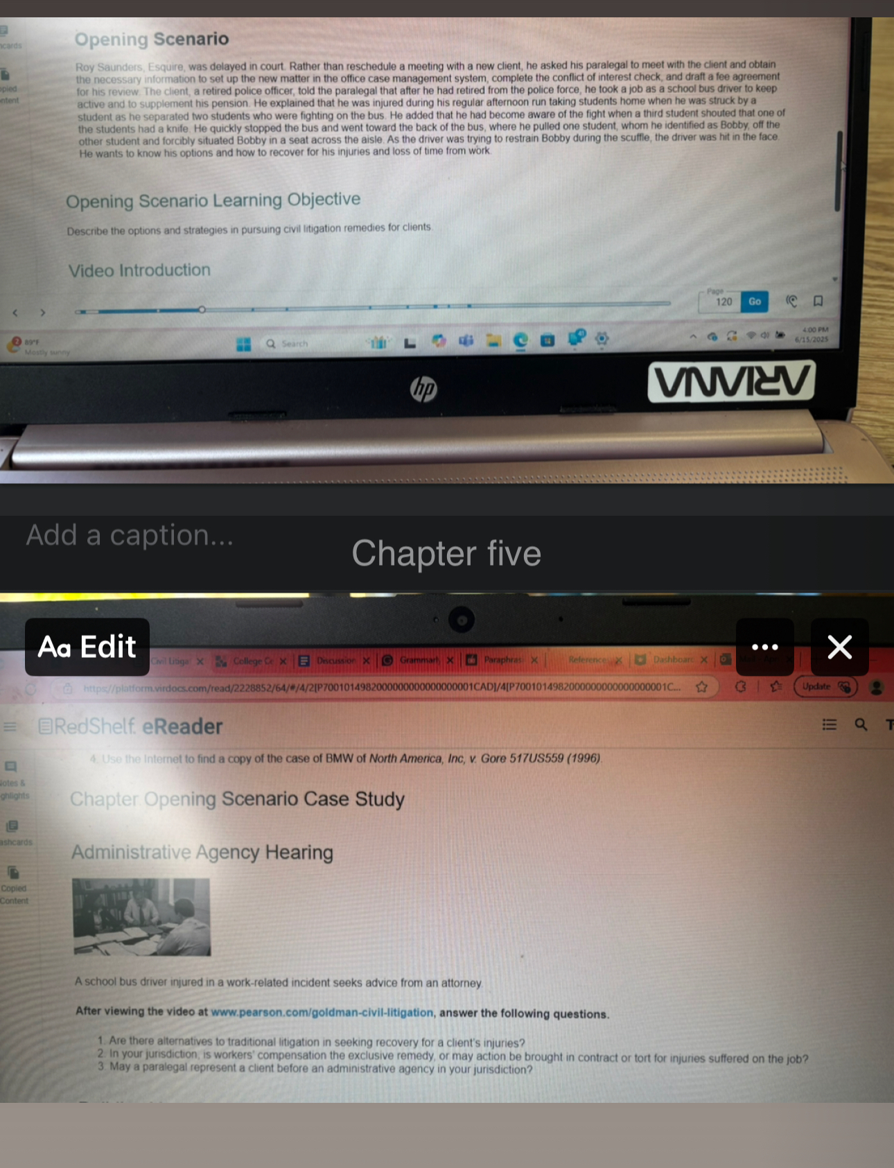 iview/attempt/create?co.. Civil Litigation Week 1