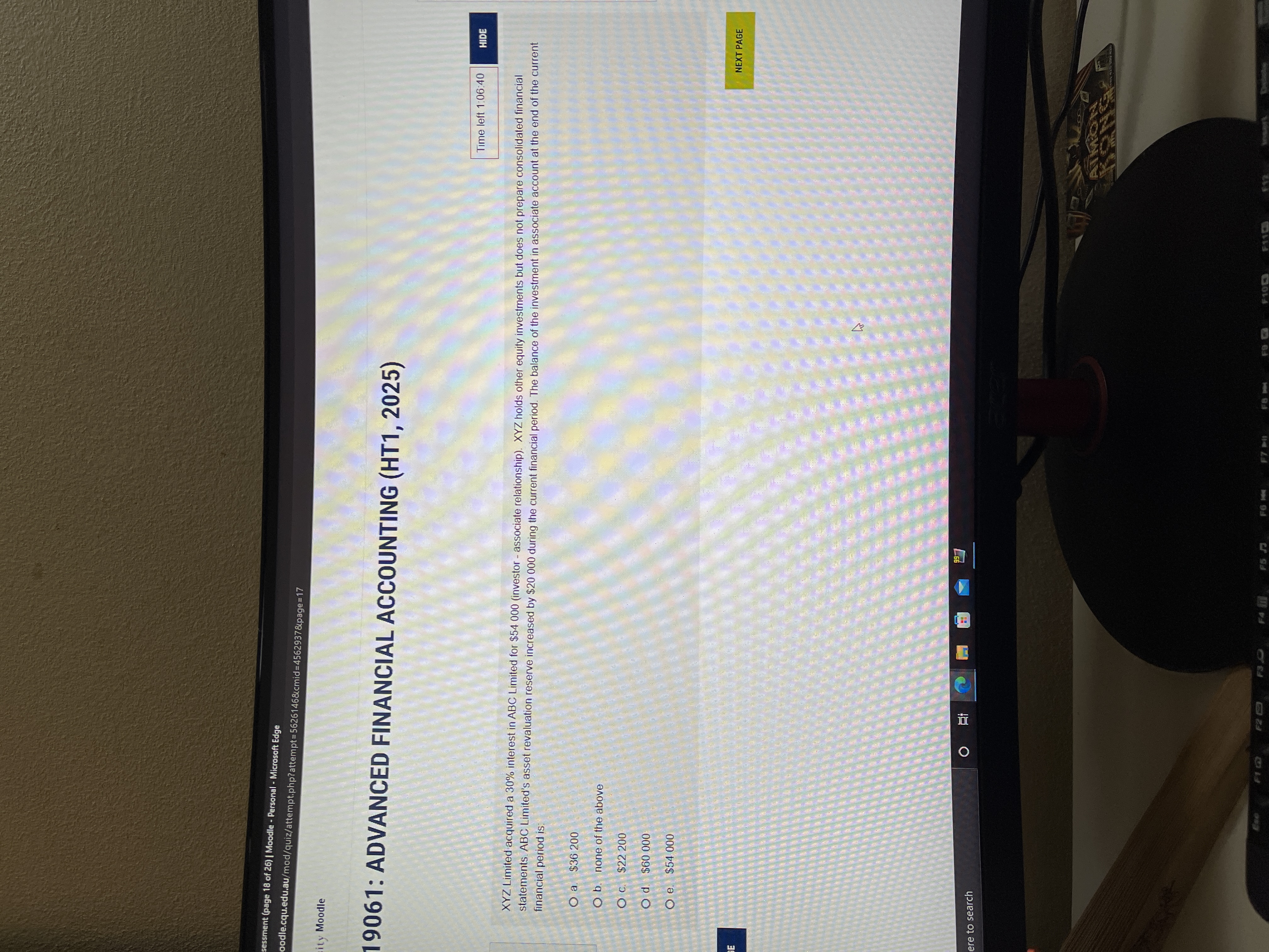 answer essment (page 18 of 26) | Moodle -