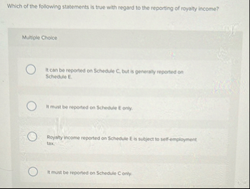 Which of the following statements is true with