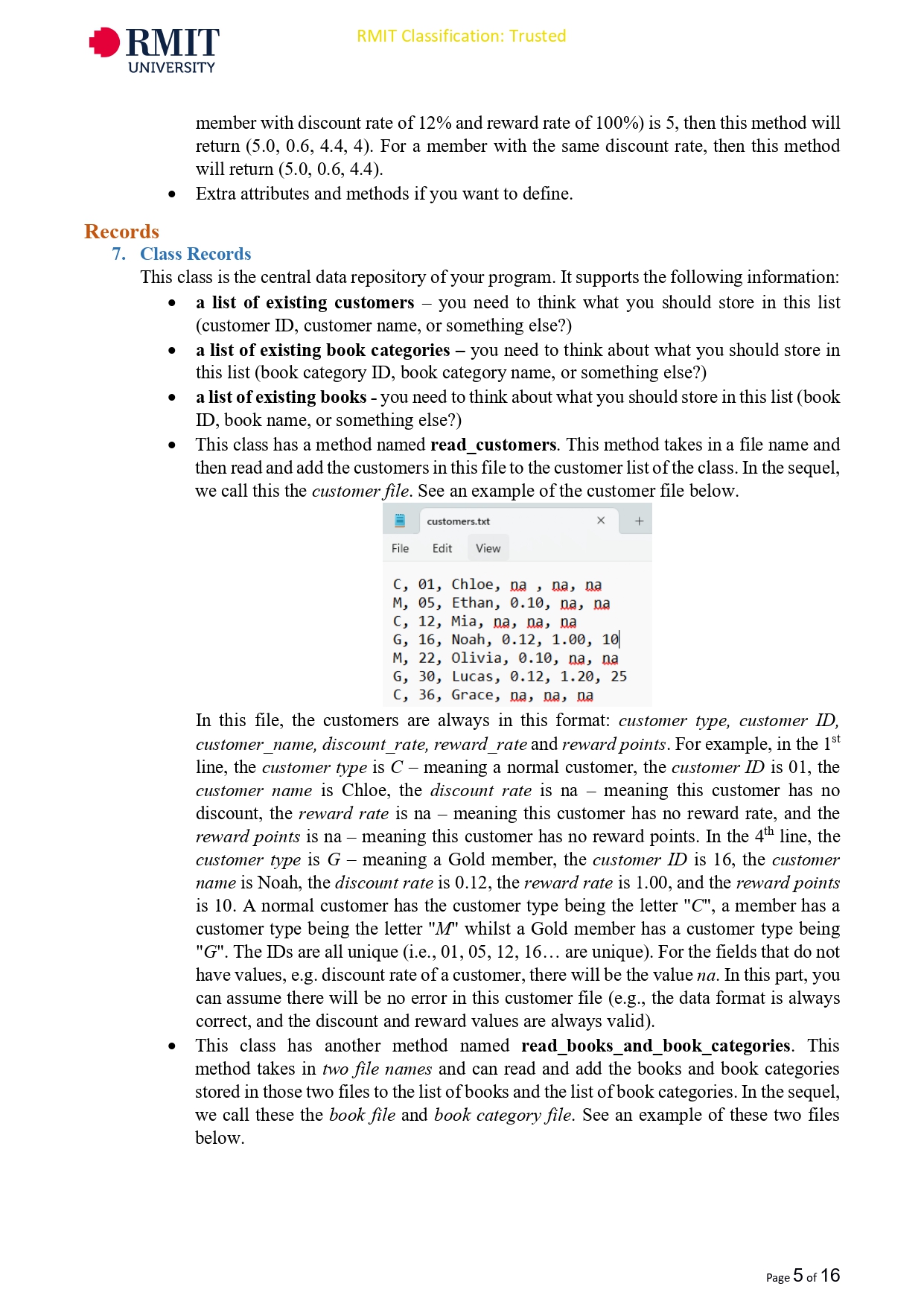 RMIT UNIVERSITY Programming Fundamentals