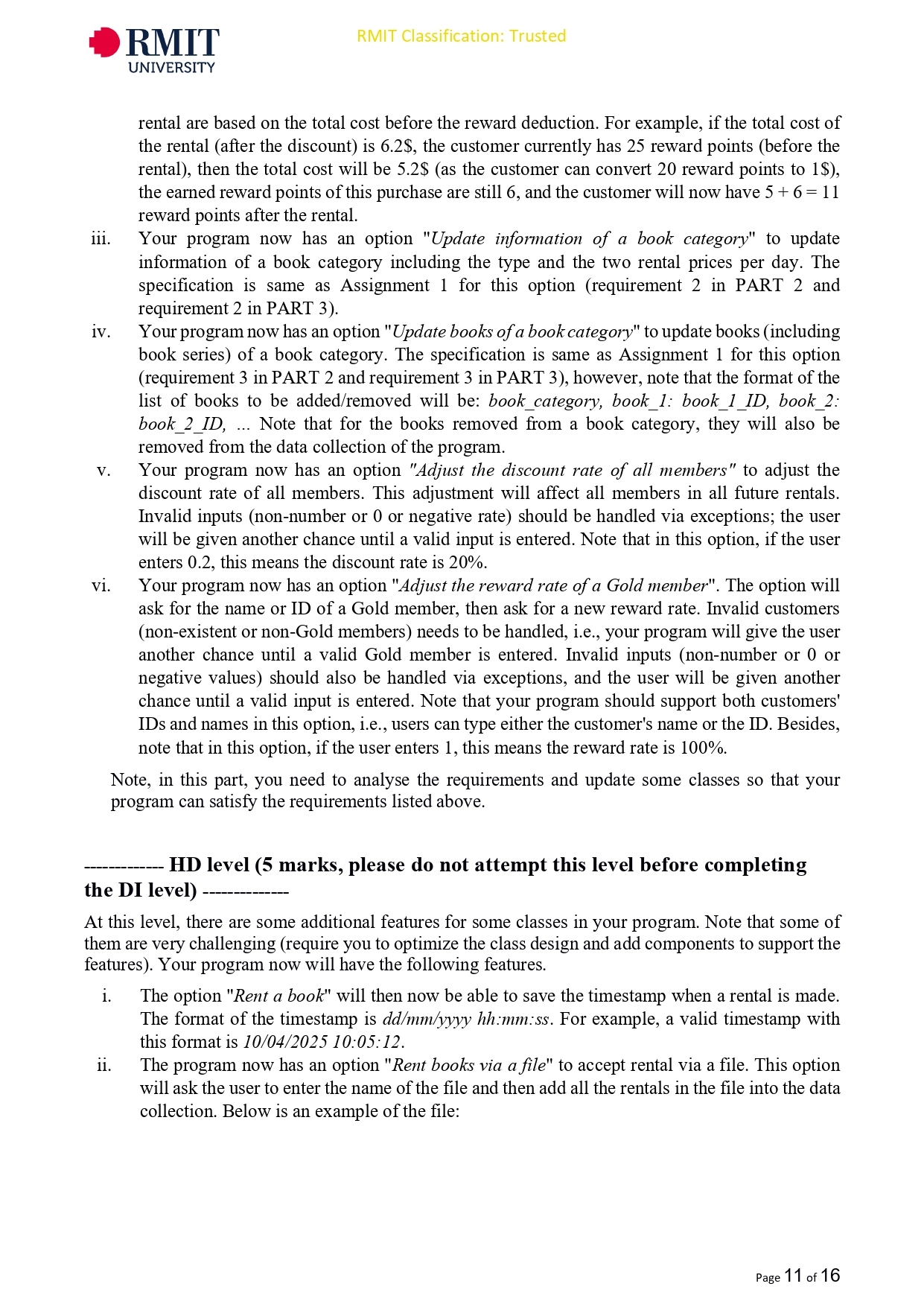 RMIT UNIVERSITY Programming Fundamentals