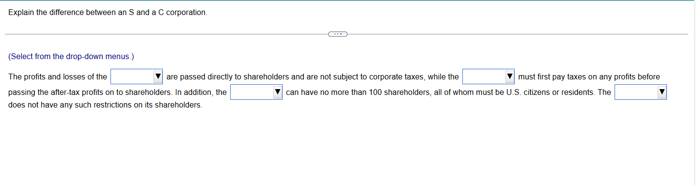 answer Explain the difference between an S and a