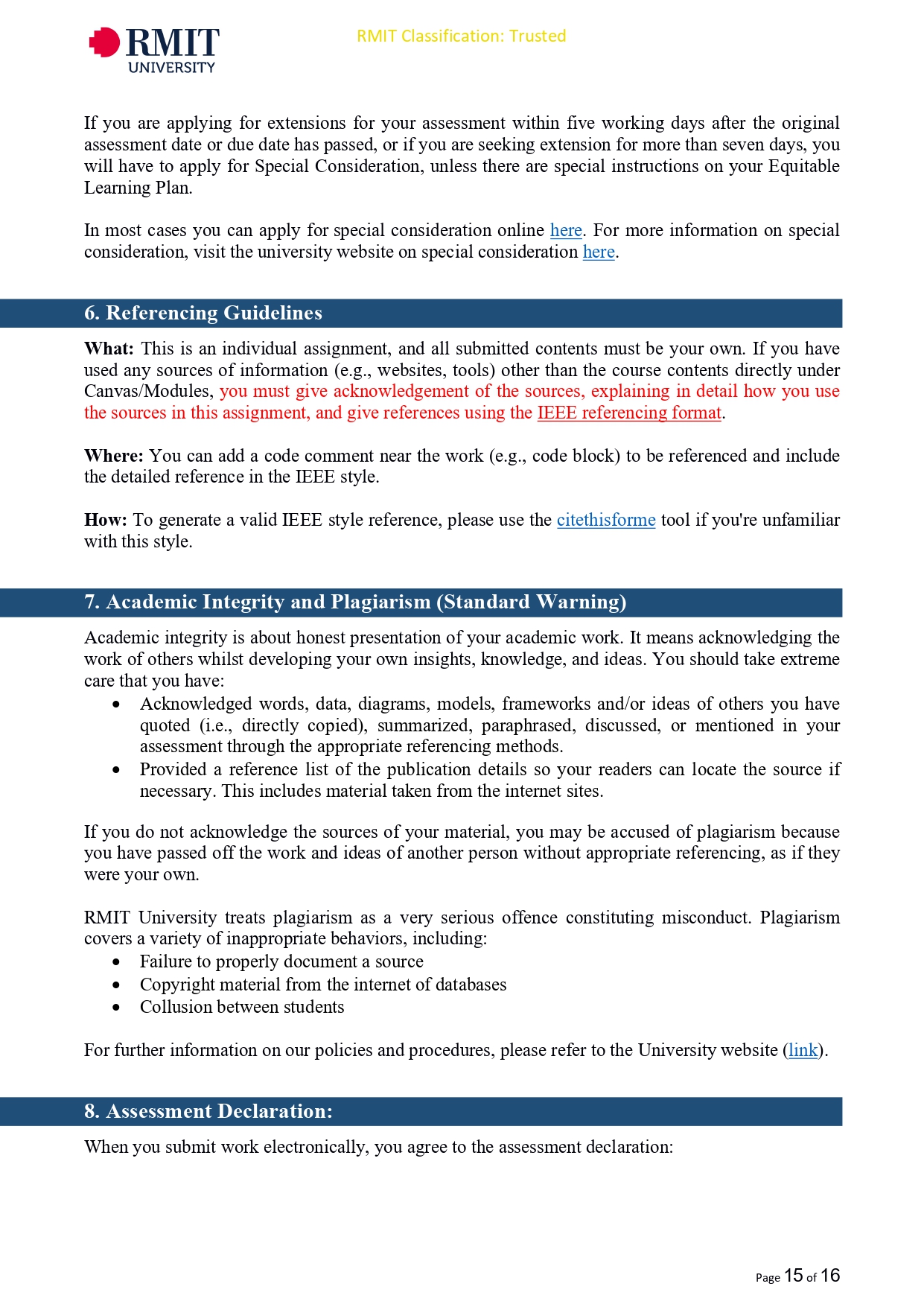 RMIT UNIVERSITY Programming Fundamentals