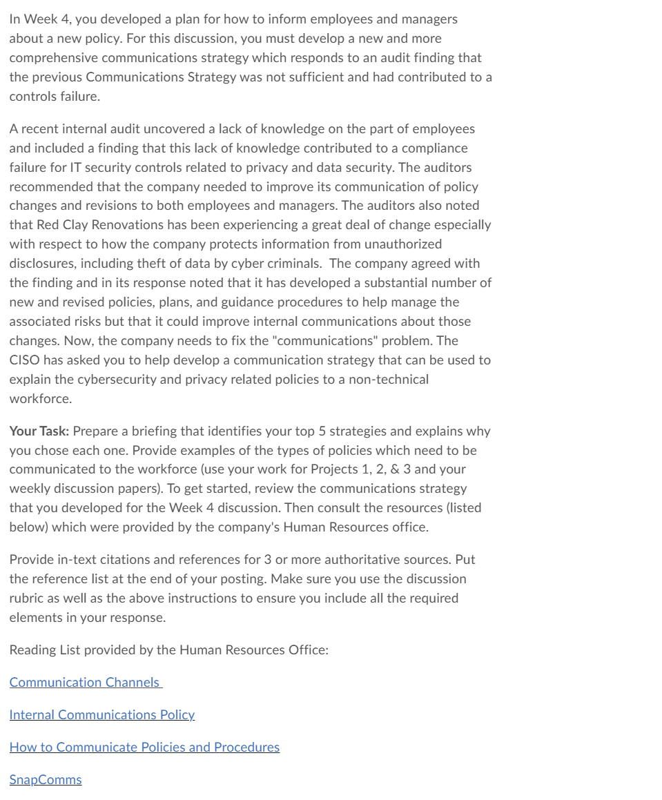 Your Task: Prepare a briefing that identifies