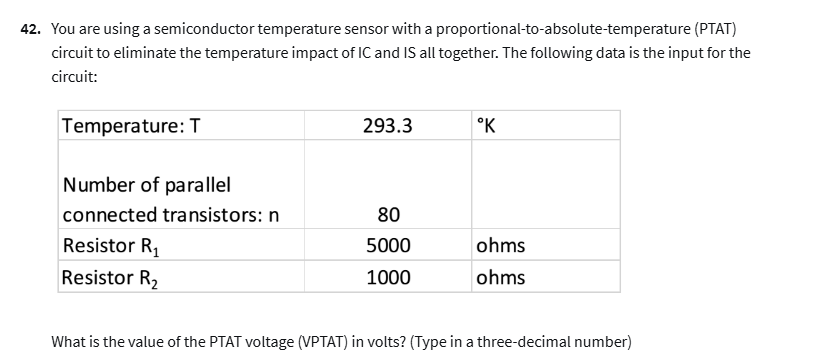answer 42, You are using a semiconductor