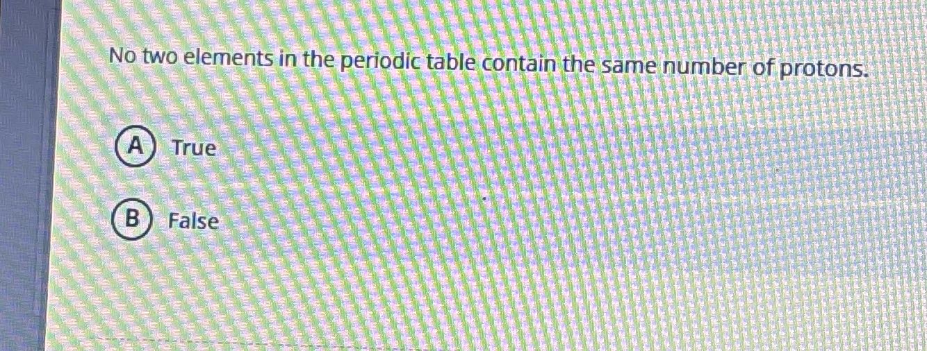 No two elements in the periodic table contain the