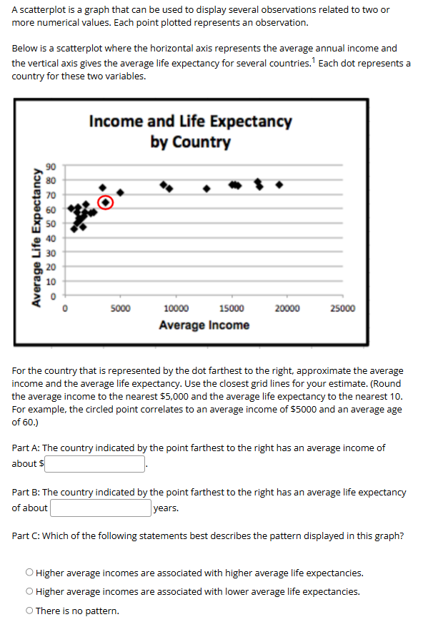 solve this A scatterplot is a graph that can be