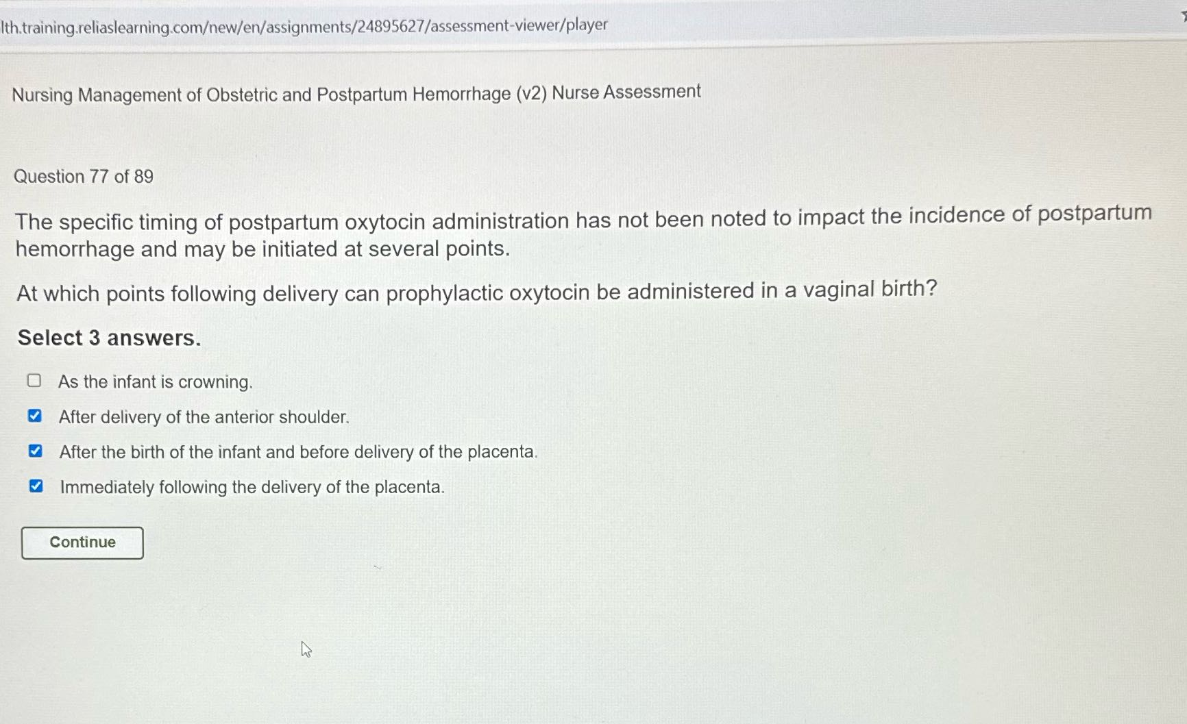 Ith.training.reliaslearning.comew/en/assignments