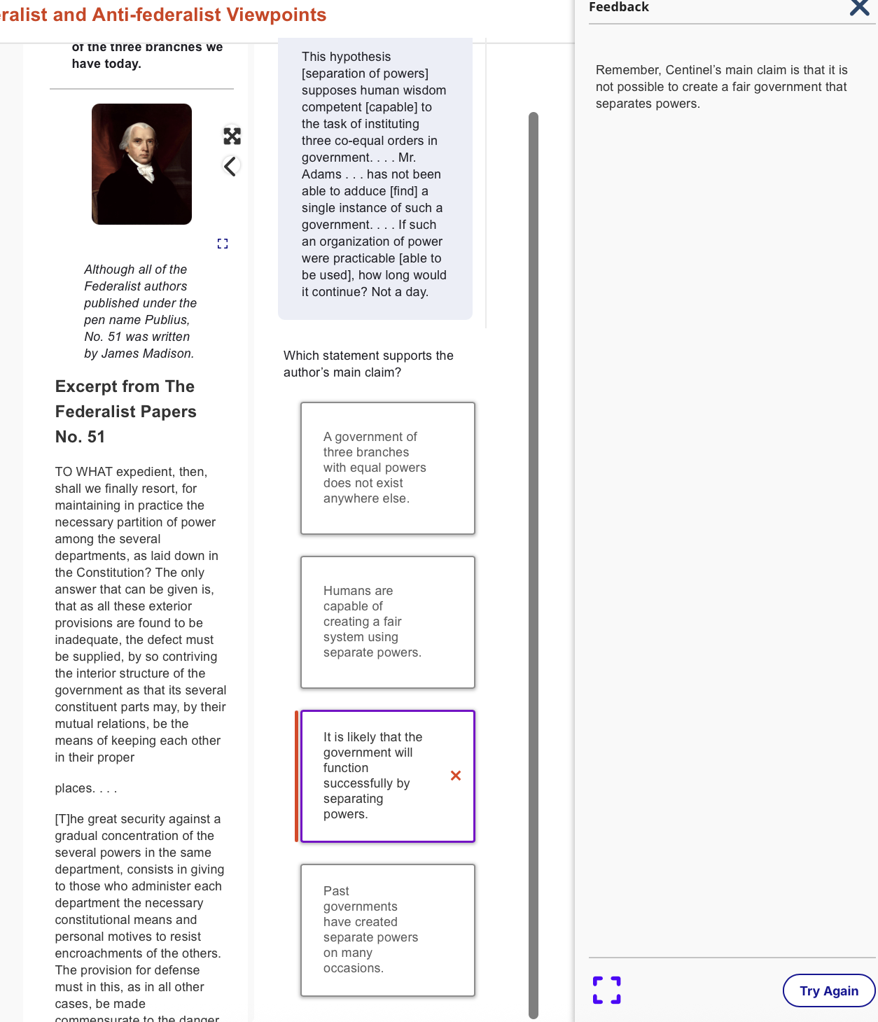 answer ralist and Anti-federalist Viewpoints oT