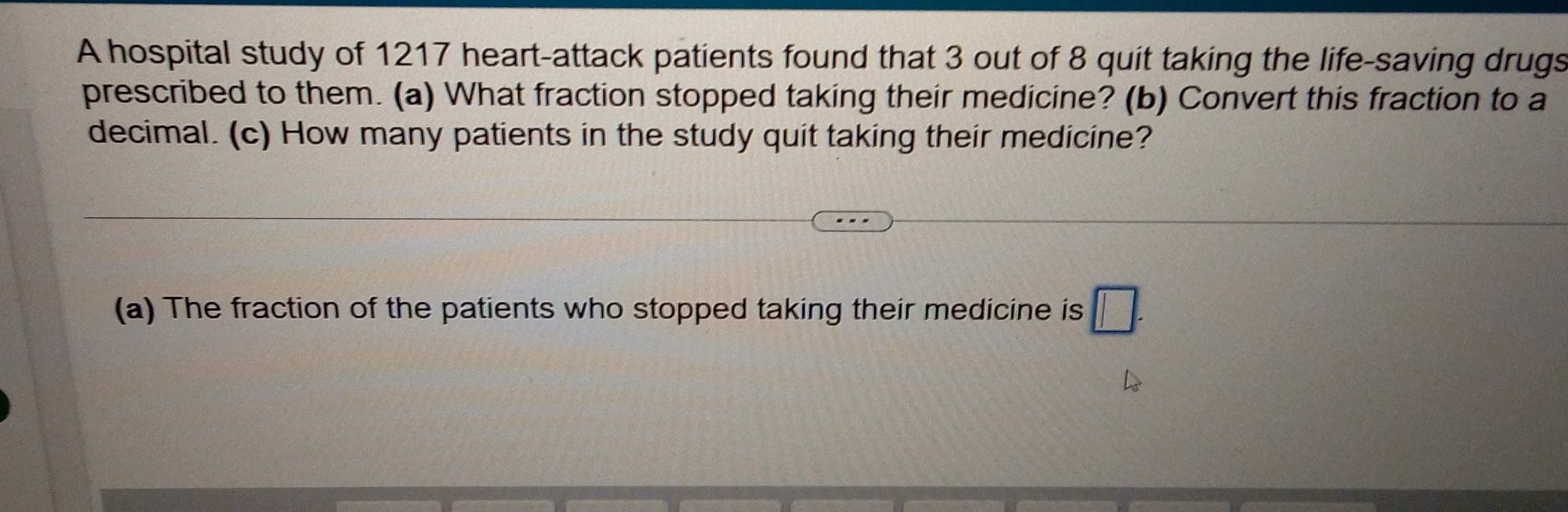 Let me try one more time, what's the correct