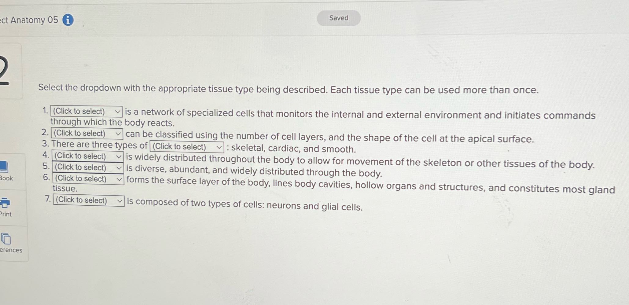 Saved ct Anatomy 05 Select the dropdown with the