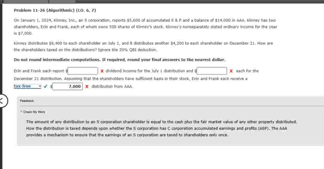 On January 1 , 2 0 2 4 , Kinney, Inc., an S