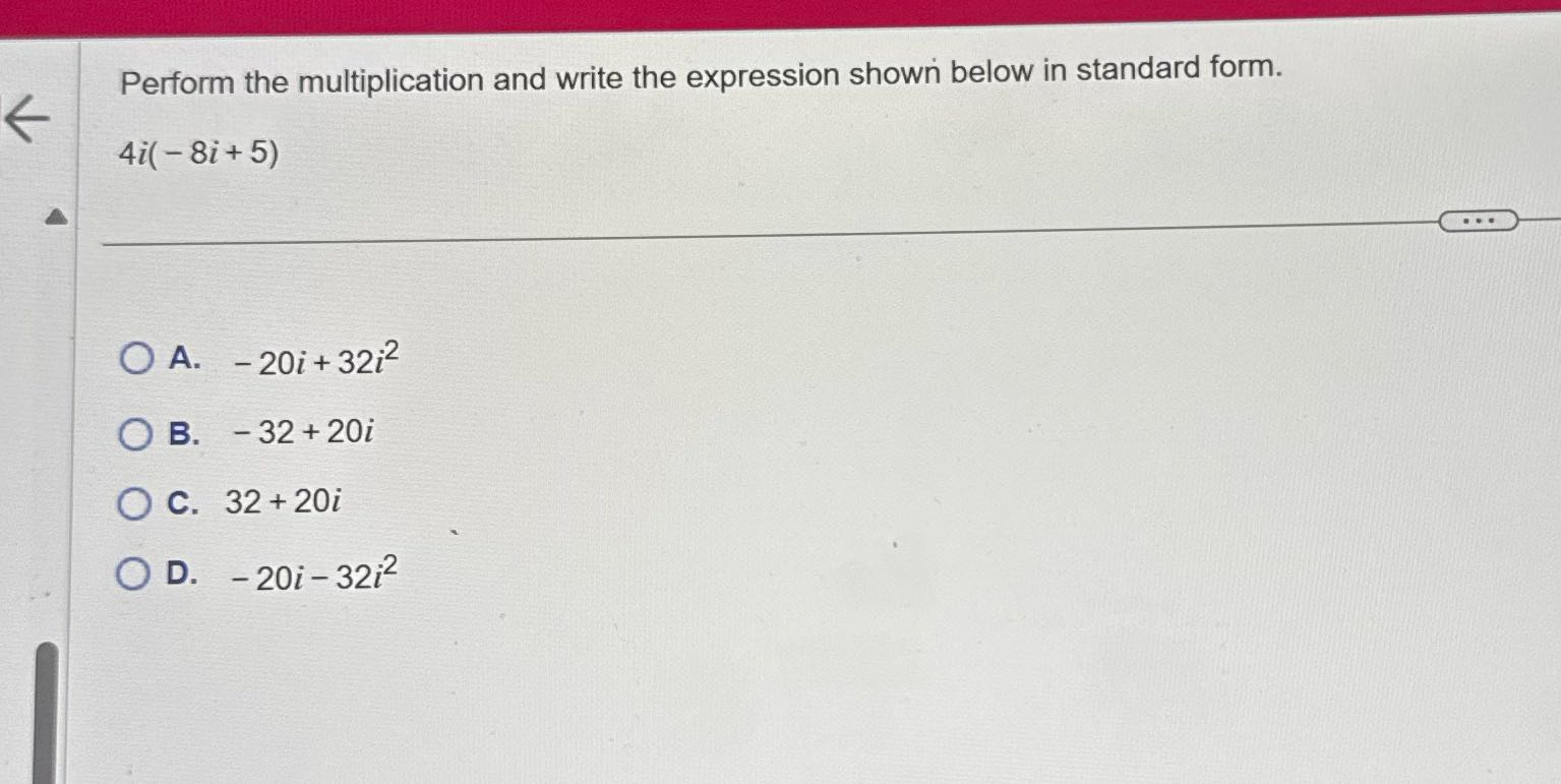 Perform the multiplication and write the