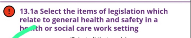 ( 1 ) 1 3 . 1 a Select the items of legislation