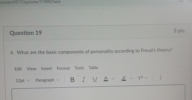 purses/4317/quizzes/11490/take Question 19 3 pts