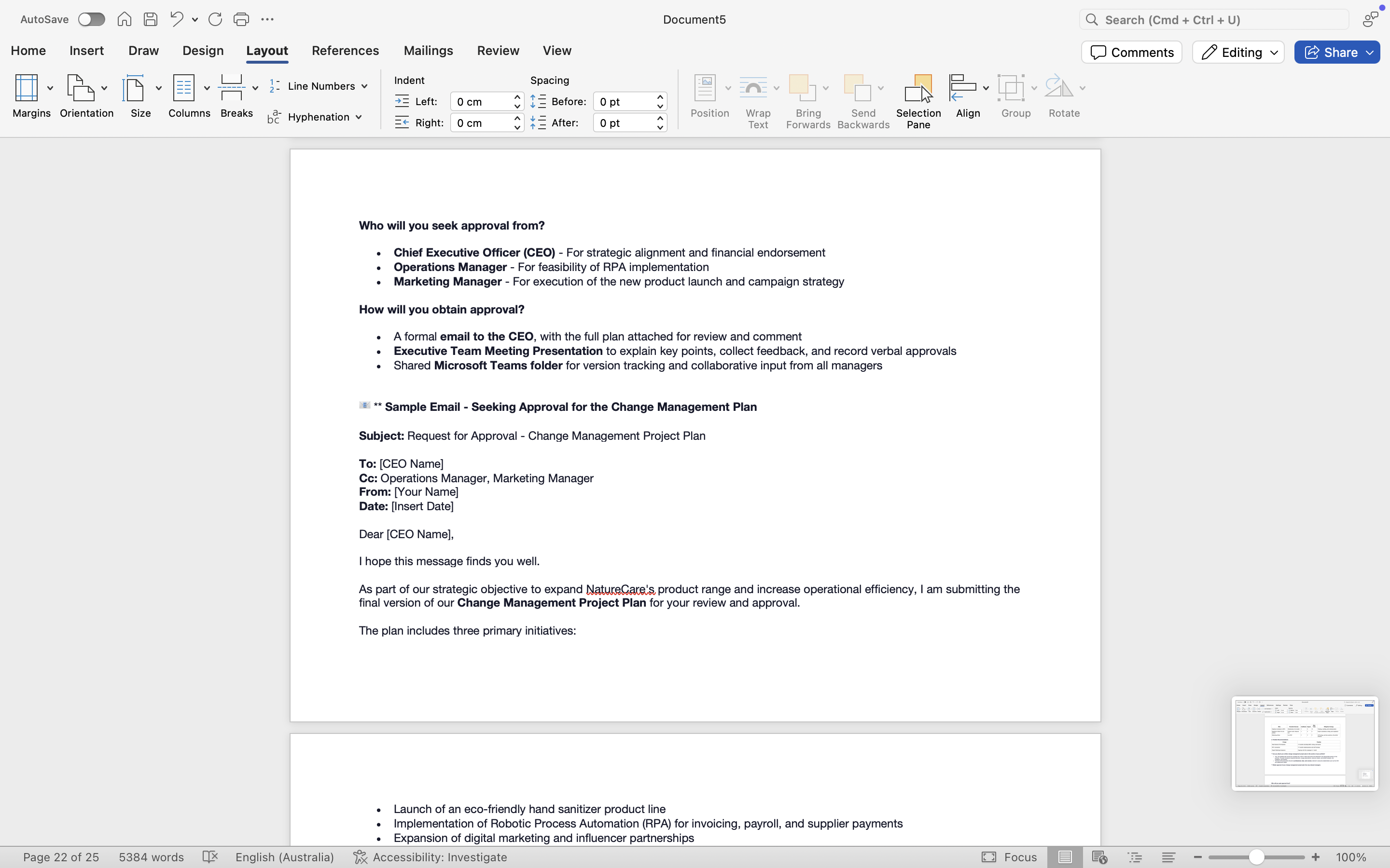 Questions: Assume a period of time has passed.