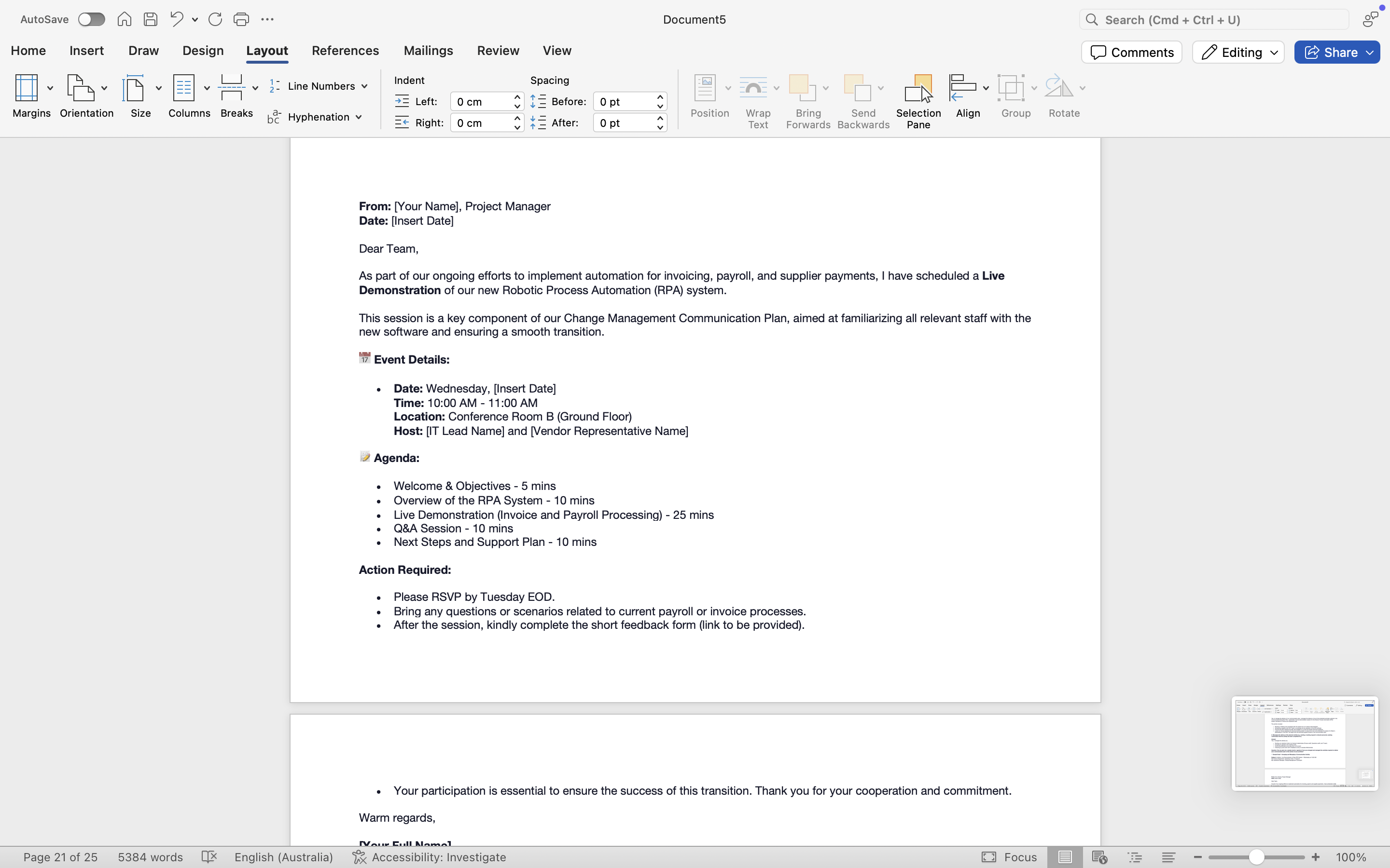 Questions: Assume a period of time has passed.