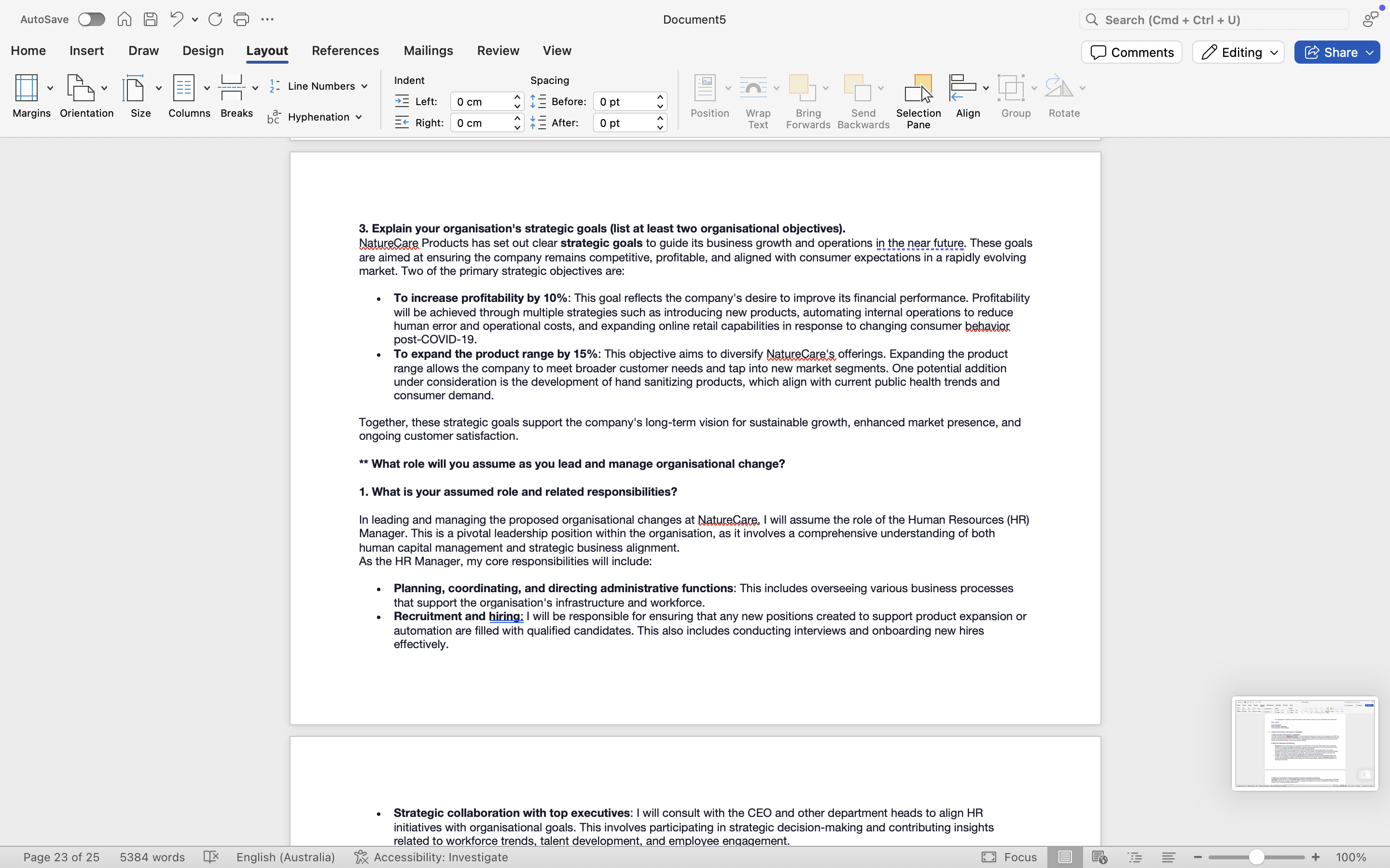 Questions: Assume a period of time has passed.