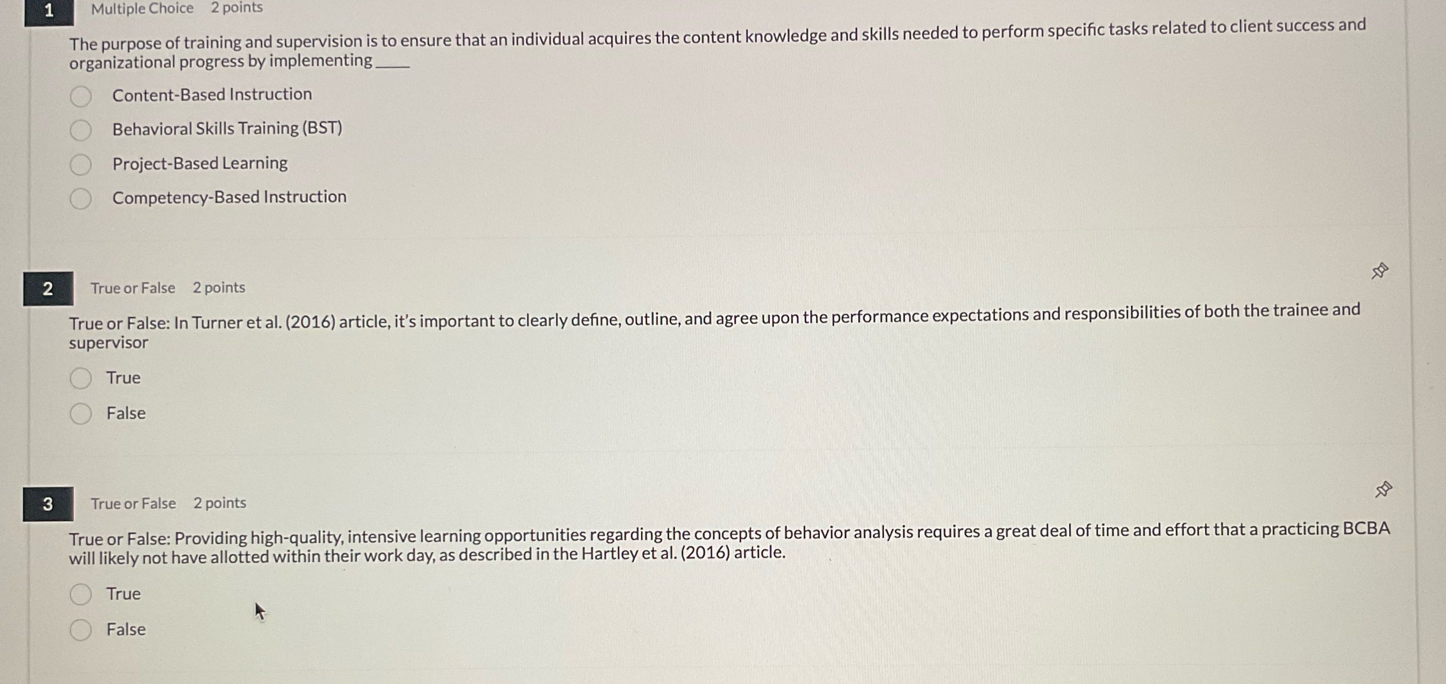 Help 1 Multiple Choice 2 points The purpose of