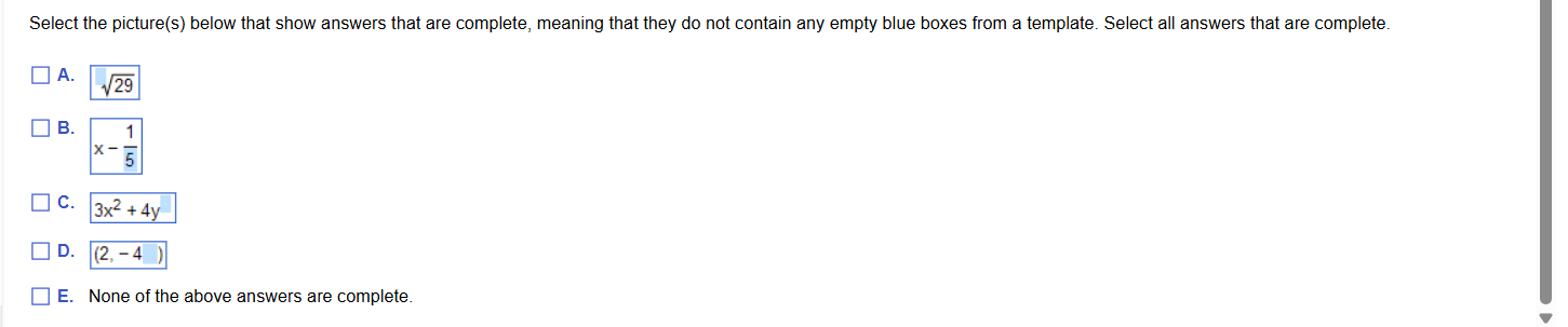 Many problems require you to enter a number or