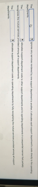 The ignores any services rendered by one support