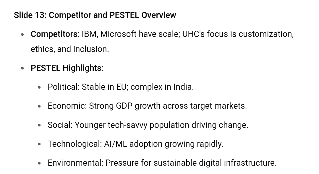 Put together 10-20 slide presentation with