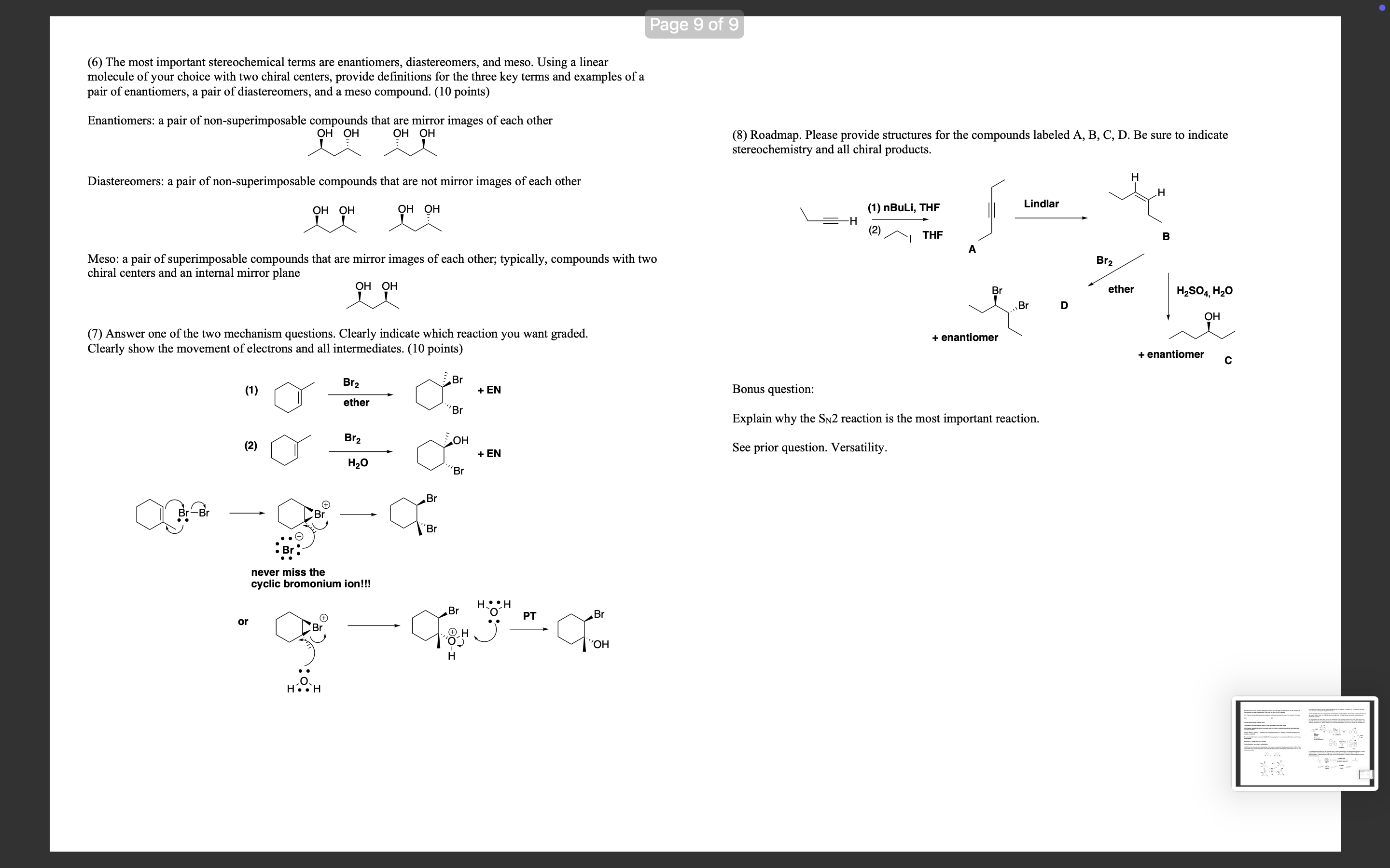 Please make a (1)practice exam with the blank