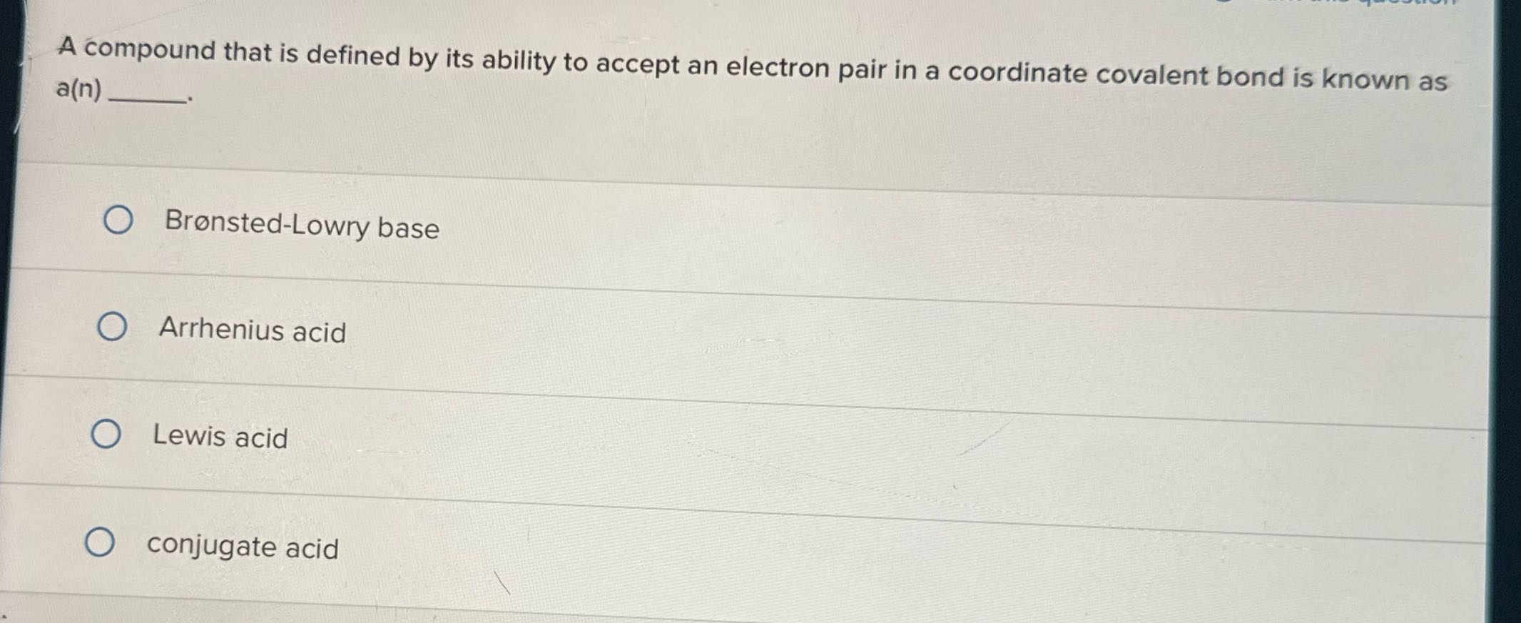 A compound that is defined by its ability to