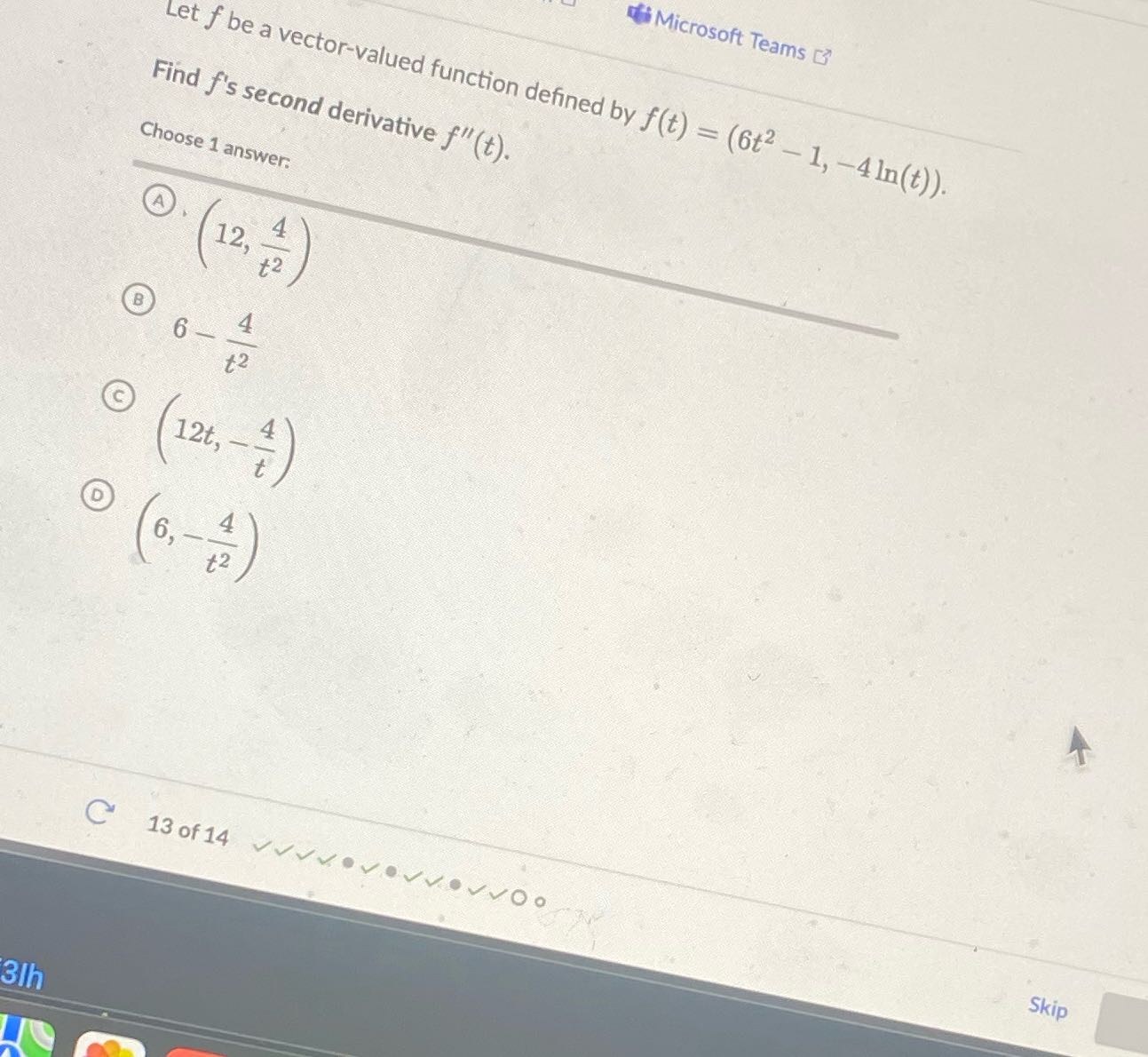 Microsoft Teams (3 Let f be a vector-valued