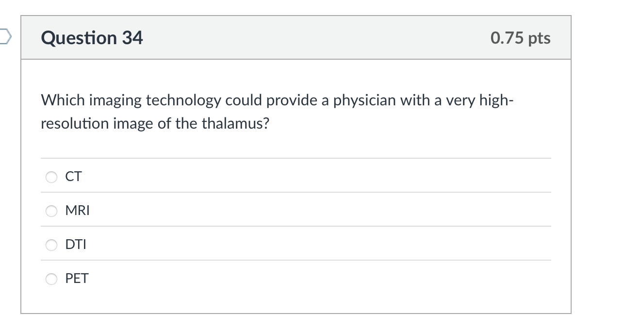 which is the correct answer? Question 34 Which
