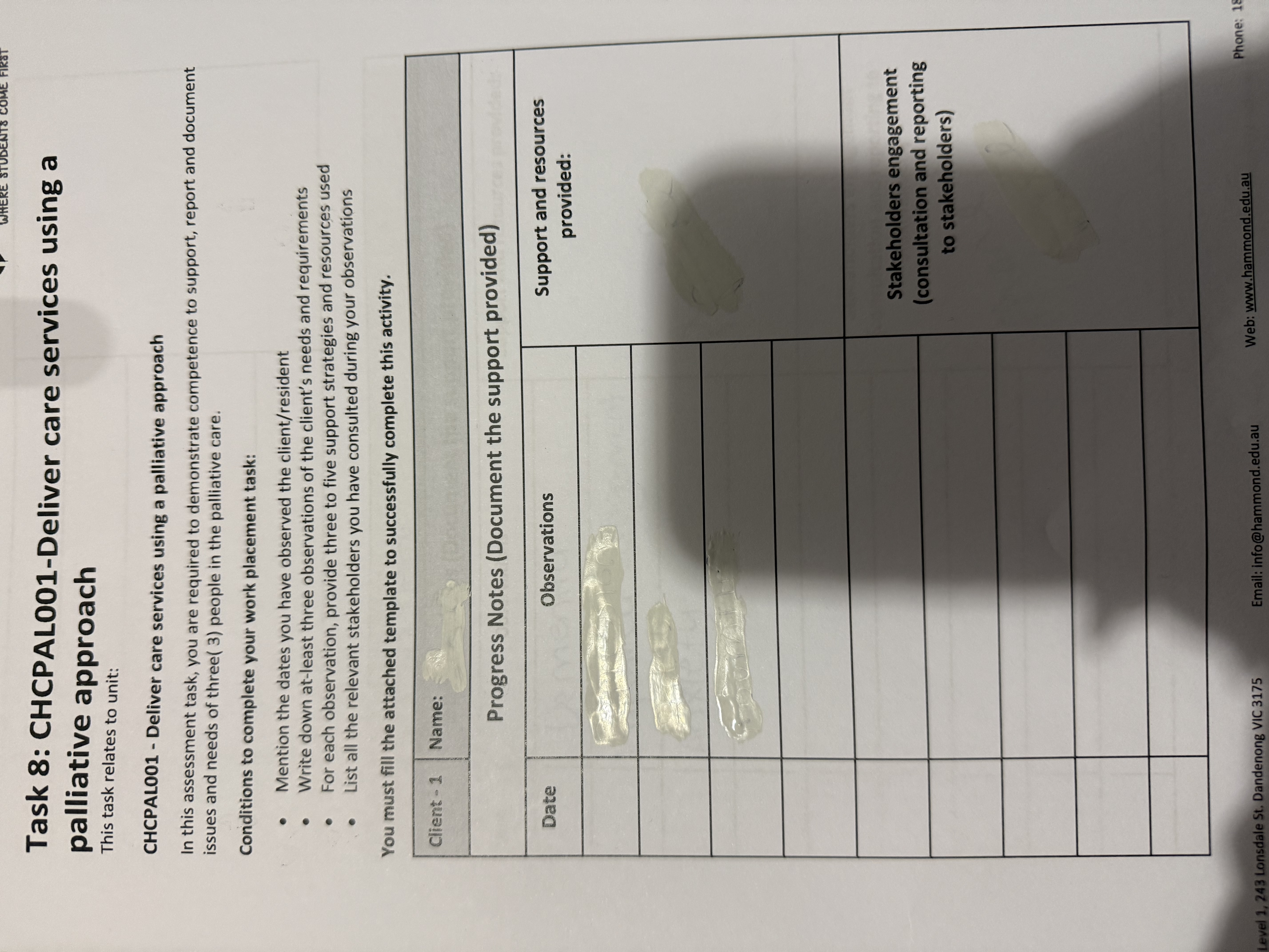 need help with what to do here Task 8: