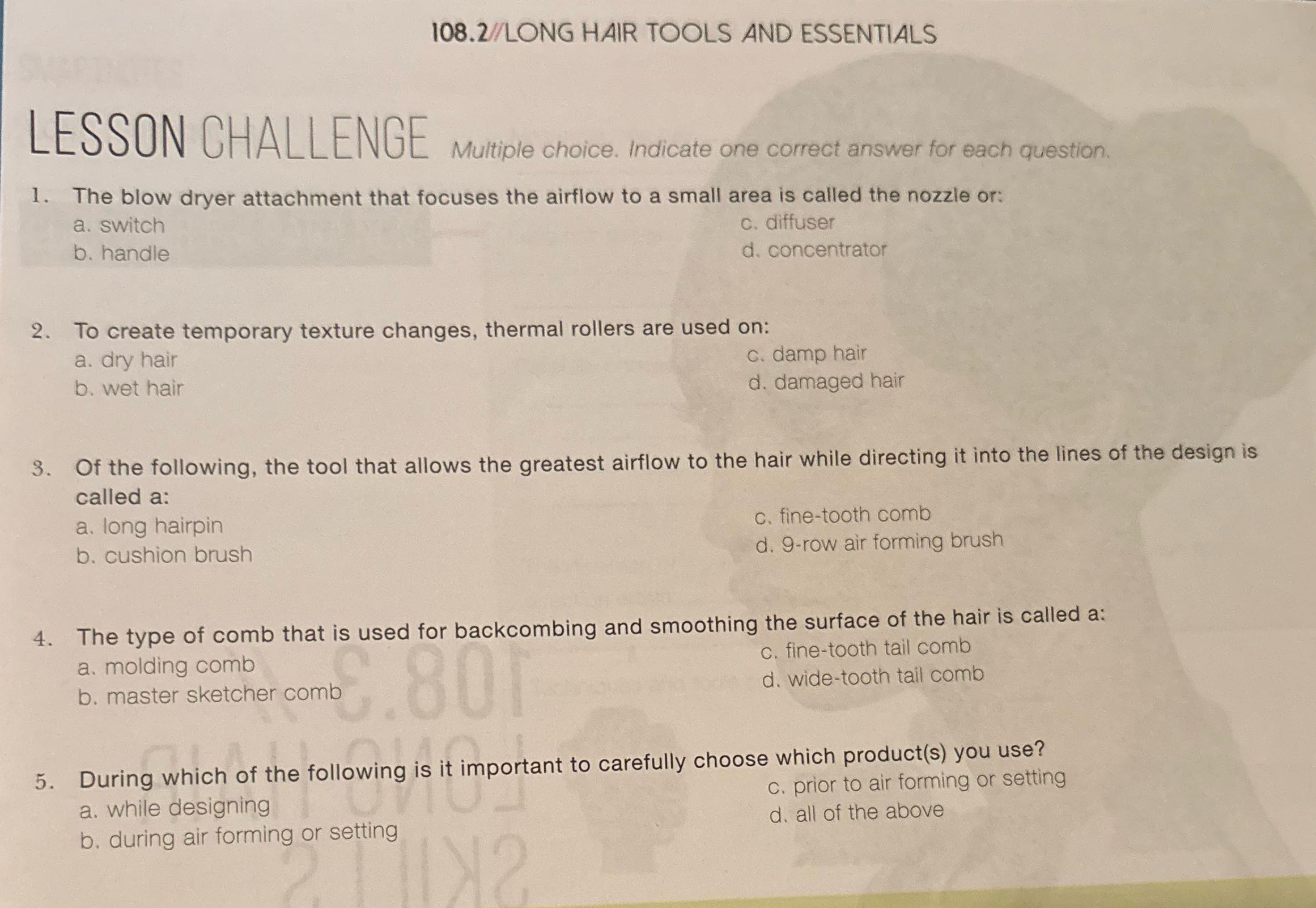 108.2//LONG HAIR TOOLS AND ESSENTIALS LESSON