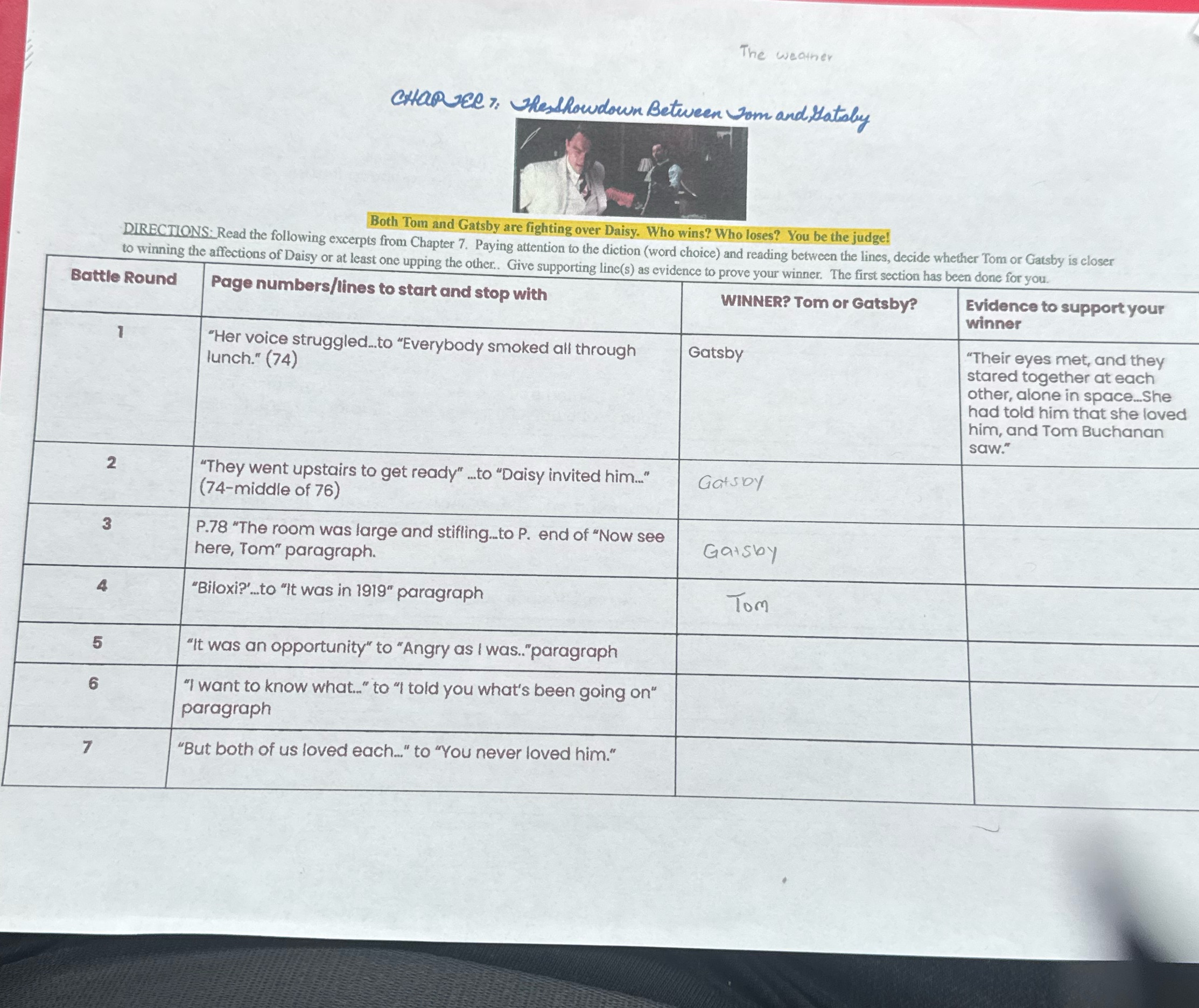 solve it and use quotes from only chapter 7