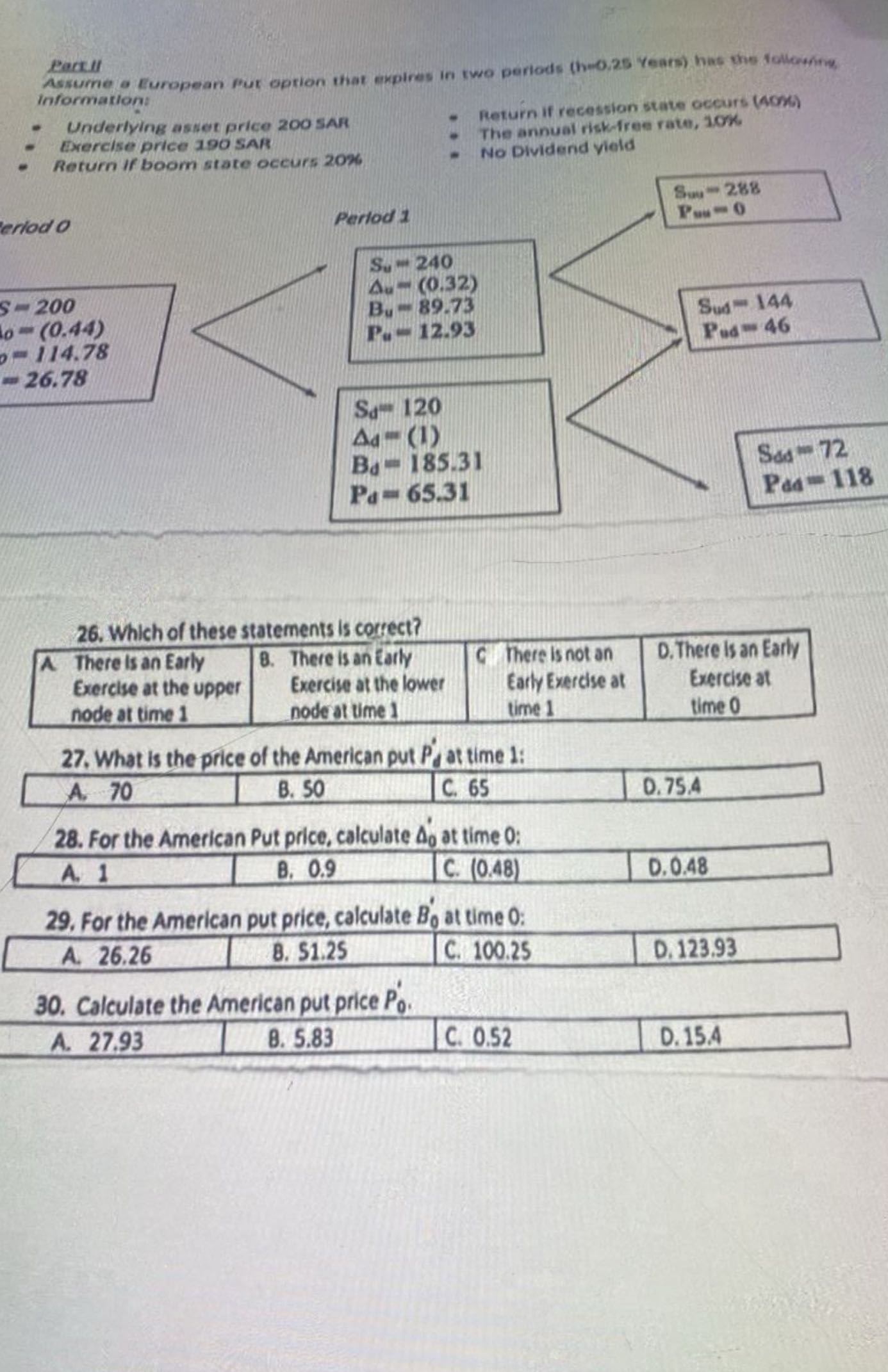 Solve PartII Assume a European fut option that