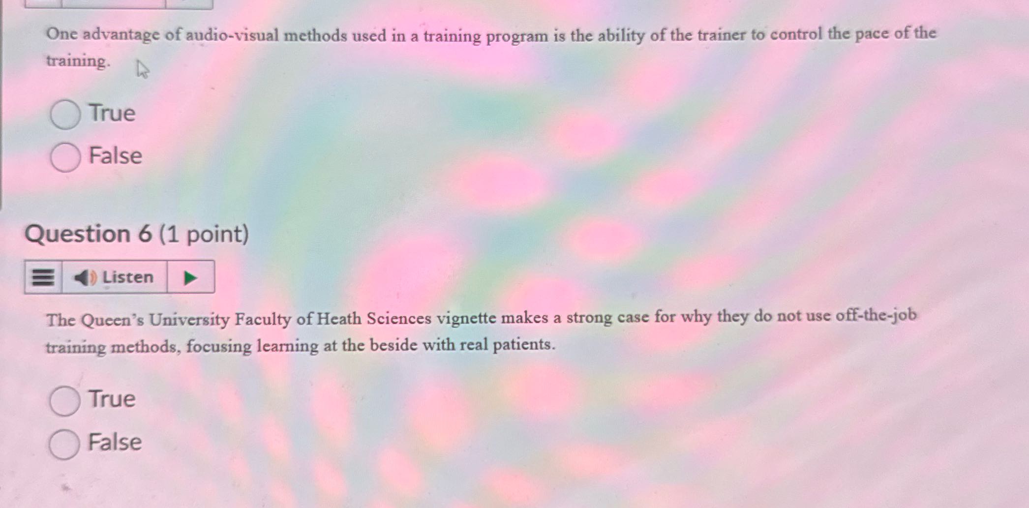 One advantage of audio-visual methods used in a