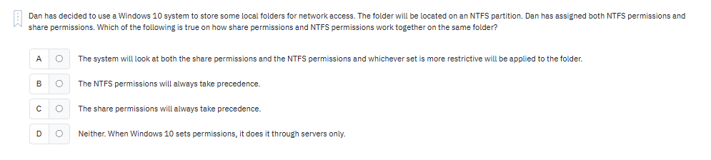 Please answer the following questions Dan has