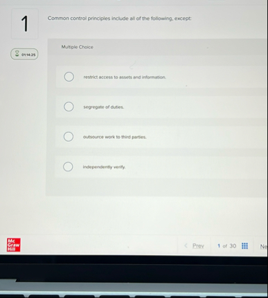 1 Common control principles include all of the