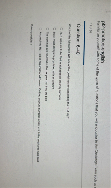 pf 2 - practice - english Familiarize yourself