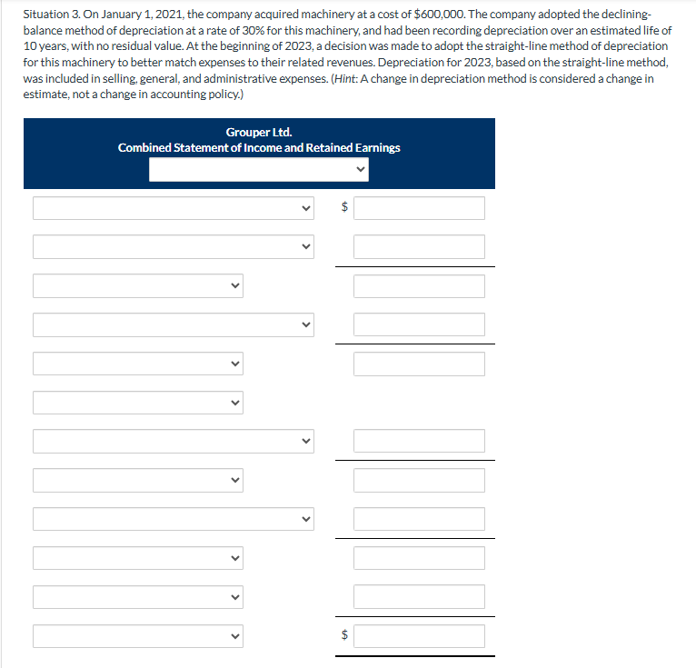 Situation 3 . On January 1 , 2 0 2 1 , the