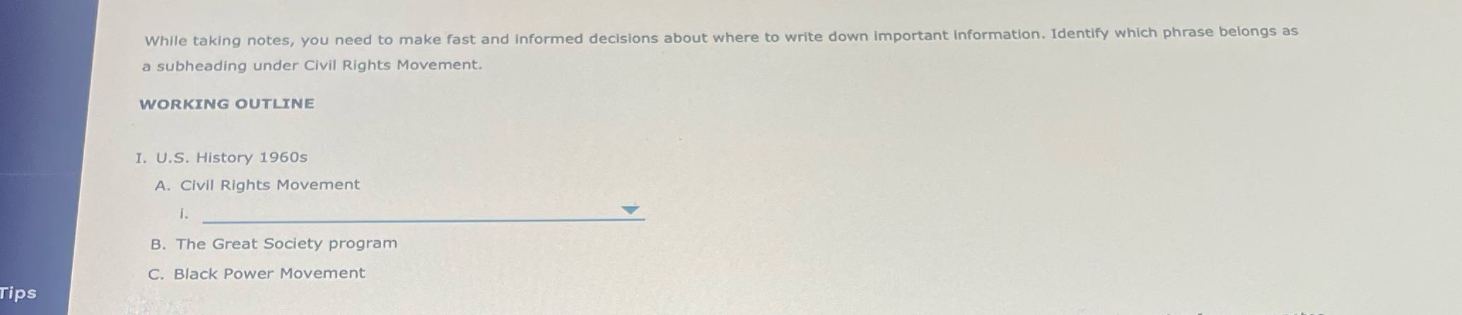 While taking notes, you need to make fast and