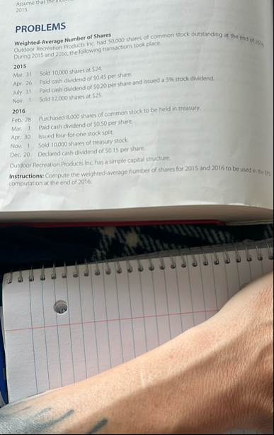 Assume that the 2 0 1 5 . PROBLEMS Outdoor