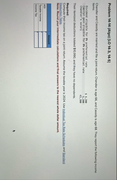 Problem 1 4 - 1 4 ( Algo ) [ LO 1 4 - 3 , 1 4 - 5