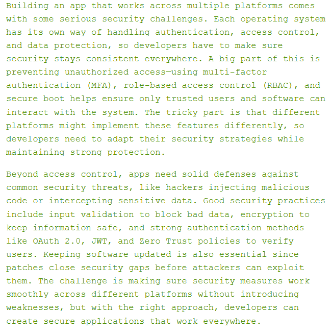 Are there security features that you identified