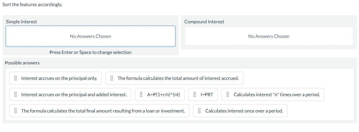 SORT THE FEATURES ACCORDINGLY Sort the features