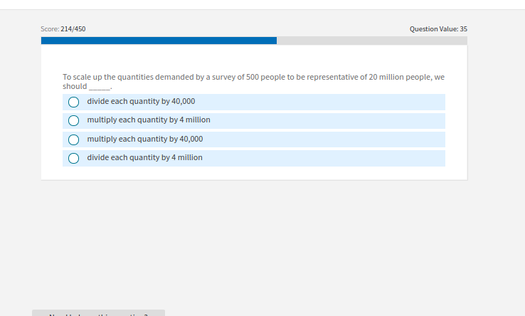 how to solve Score: 214/450 Question Value: 35 To