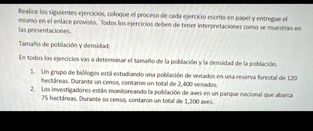 Realice los siguientes ejercicios, coloque el