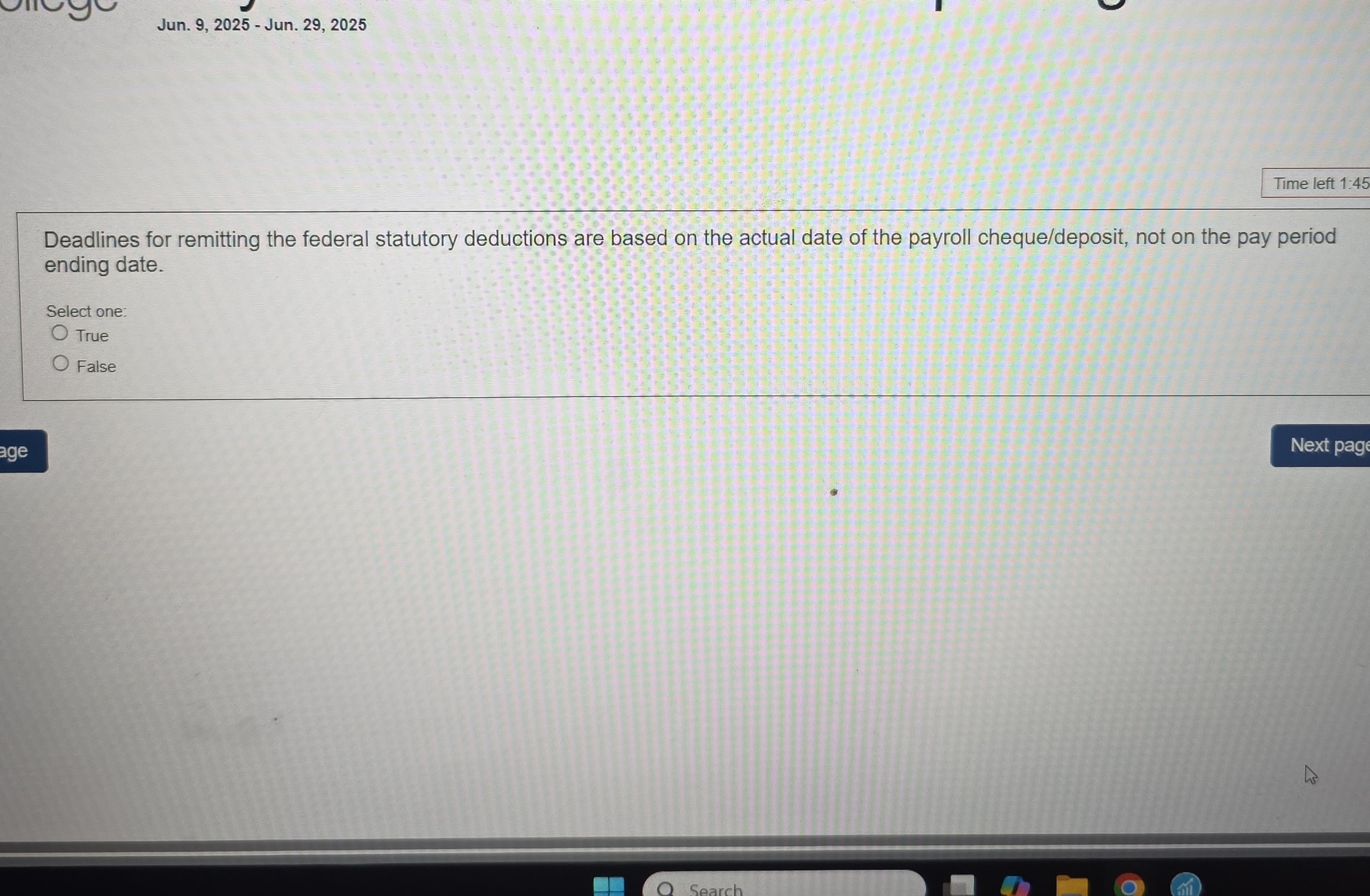 Jun. 9, 2025 - Jun. 29, 2025 Time left 1:4