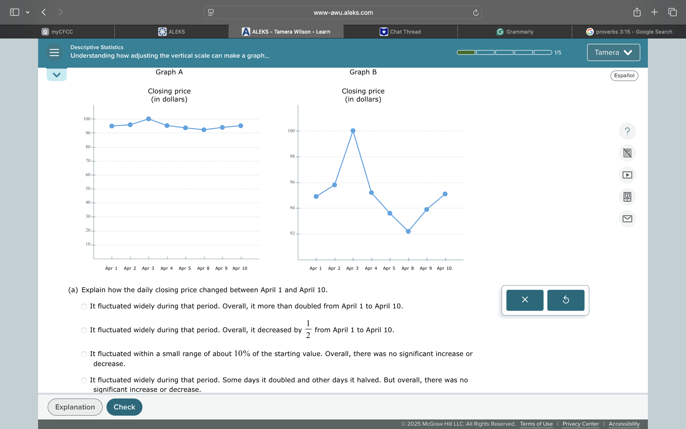 solve it E v < www-awu.aleks.com C + Q myCFCC